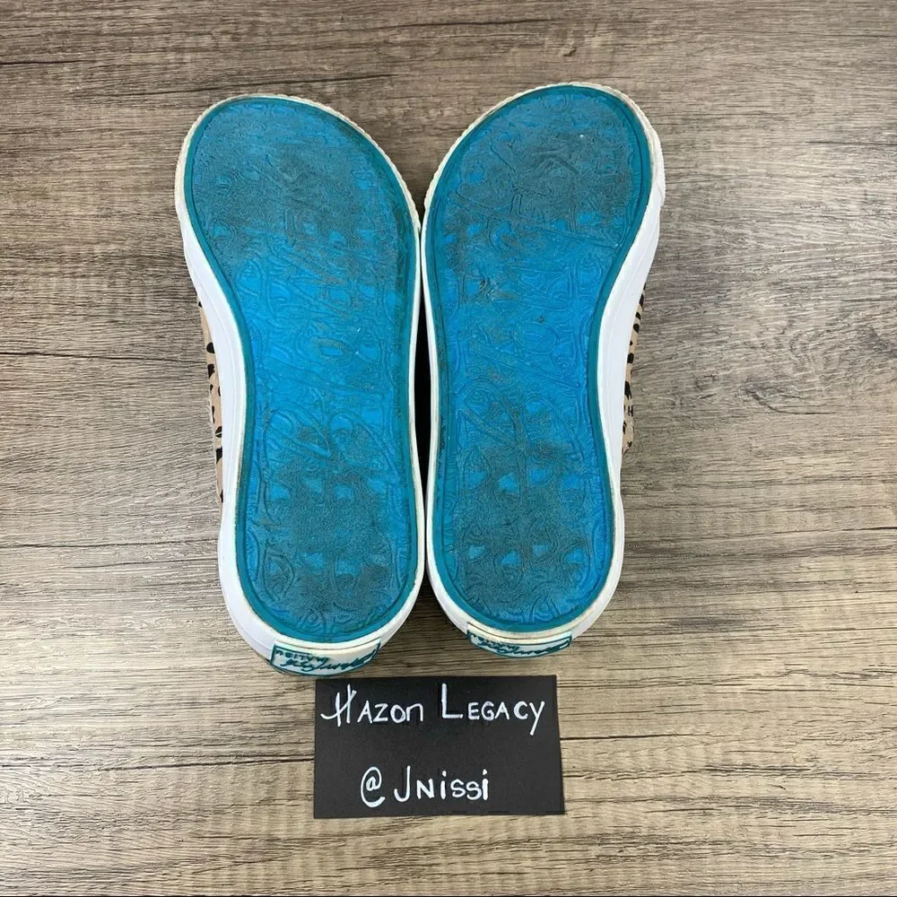 Blowfish~Women's~Malibu Marley Leopard Latte Spots Slip On Sneakers~Size 7.5‎
